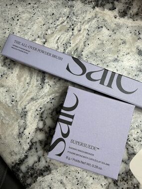 Saie Powder Bronzer and All over powder brush (Amalfi)